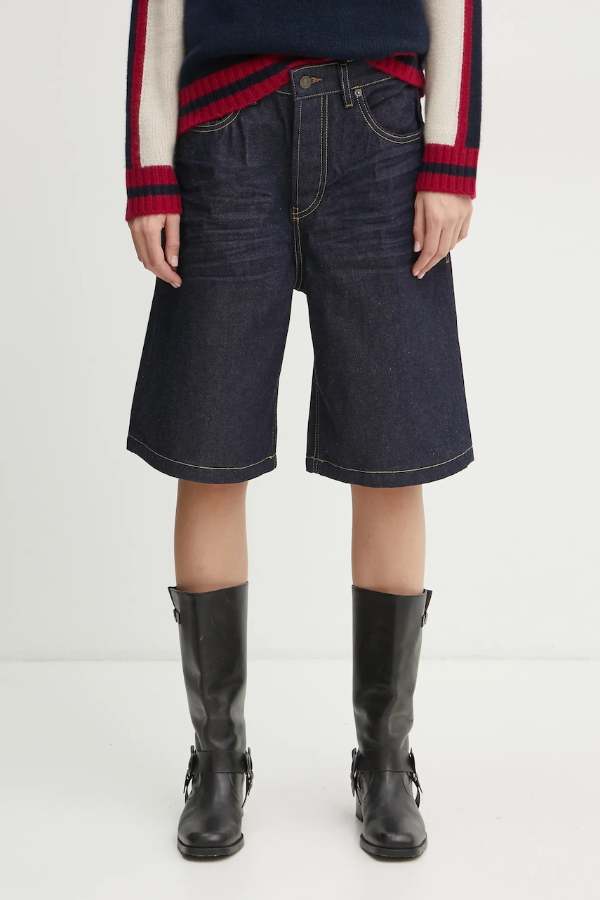 Džínové šortky Diesel DE-SIRE-SHORT SHORTS