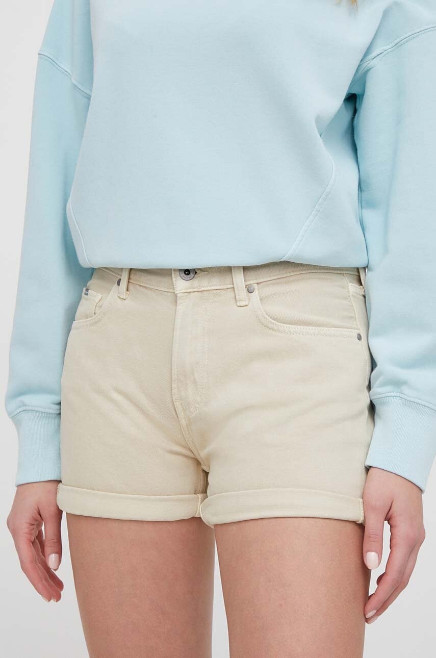 Džínové šortky Pepe Jeans STRAIGHT SHORT HW