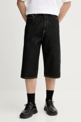 Džínové šortky Samsoe Samsoe SAROGER pánské, šedá barva, M25200009