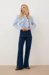 Džíny Bizuu DELPHI dámské, modrá barva, DELPHI NAVY