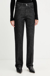 Džíny BOSS PARKWAY-SLIM STR dámské, high waist, 50553324