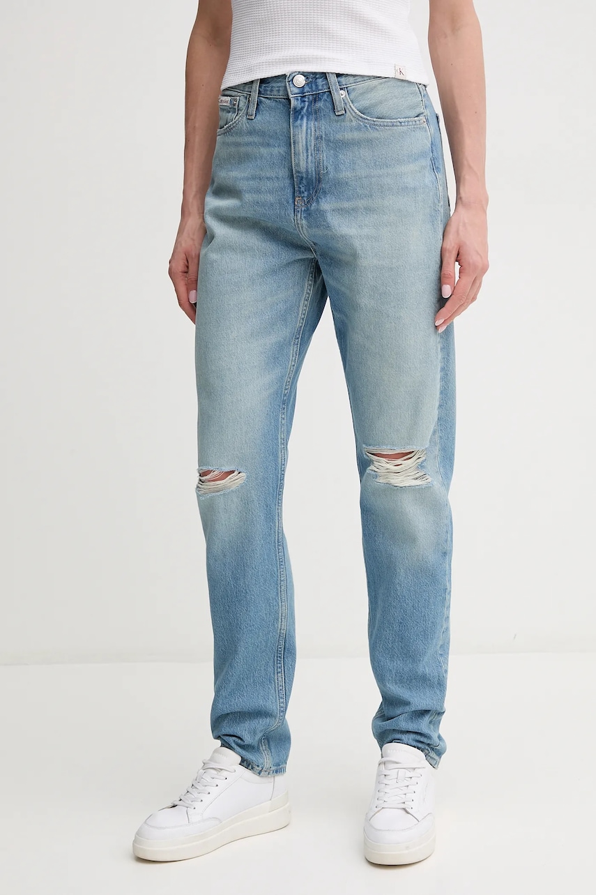 Džíny Calvin Klein Jeans dámské, high waist, J20J225124
