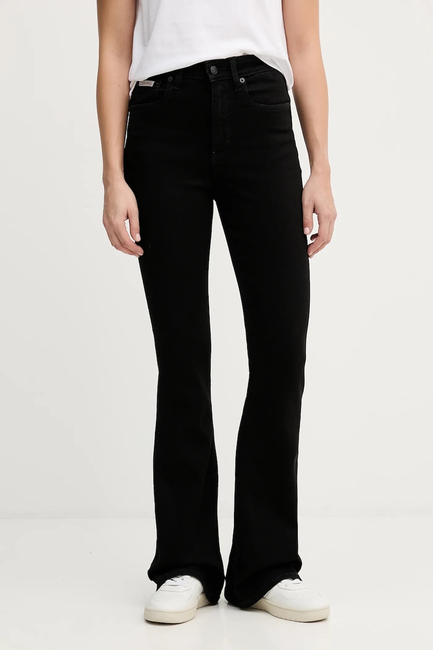 Džíny Calvin Klein Jeans dámské, high waist, LV047B942G