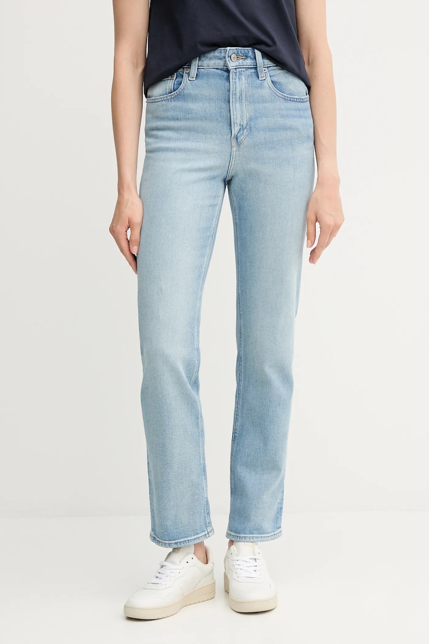 Džíny Calvin Klein Jeans dámské, high waist, LV047C797G