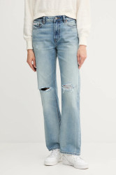 Džíny Calvin Klein Jeans dámské, medium waist, LV047B918G