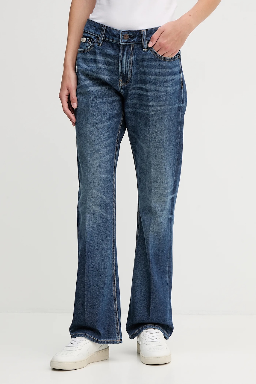 Džíny Calvin Klein Jeans dámské, medium waist, LV147D734G