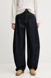 Džíny Calvin Klein Jeans dámské, tmavomodrá barva, LV047D701G