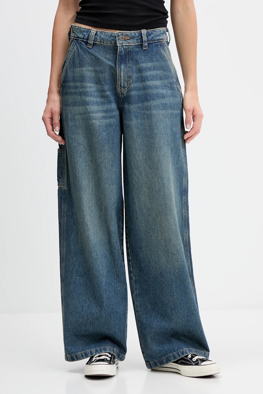 Džíny Dickies dámské, tmavomodrá barva, DK0A4Z6S