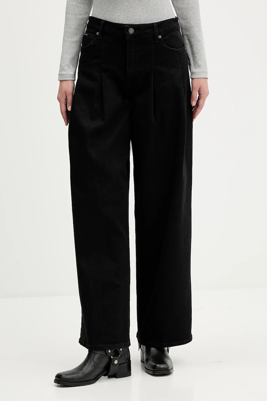 Džíny Guess Jeans dámské, černá barva, W5BA2U D0141