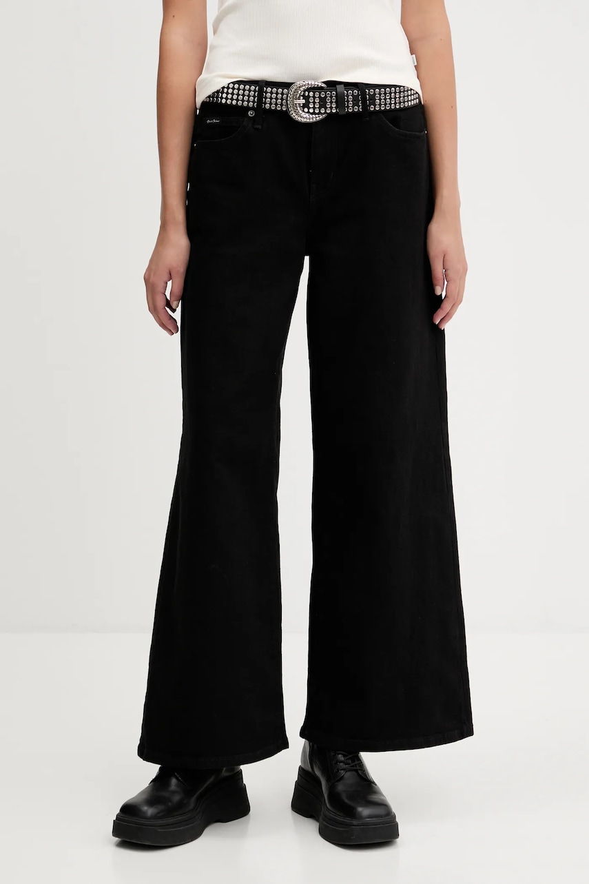 Džíny Guess Jeans dámské, černá barva, W5YA0O D0141