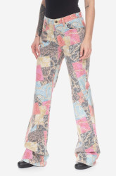 Džíny Guess Printed Flare Denim W3GU18D4SK2 F9TD