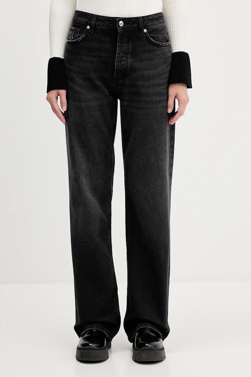 Džíny HUGO 937_15 dámské, high waist, 50546496