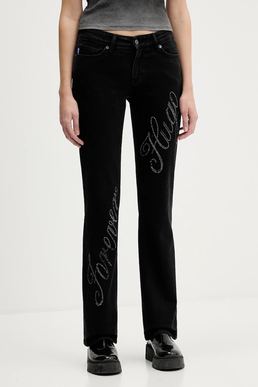 Džíny Hugo Blue Gamera_B dámské, high waist, 50546333