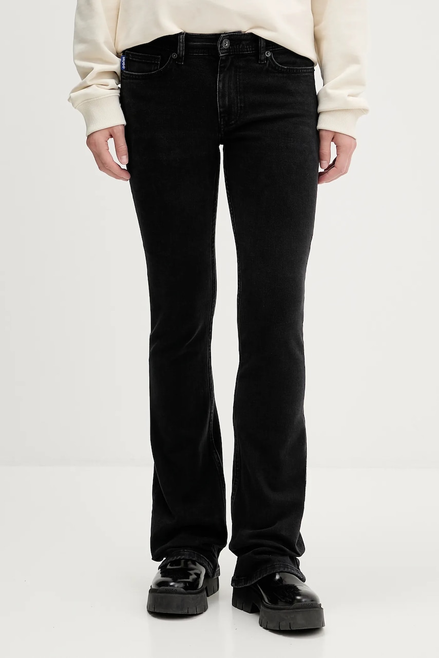 Džíny Hugo Blue Getti_B dámské, medium waist, 50546332