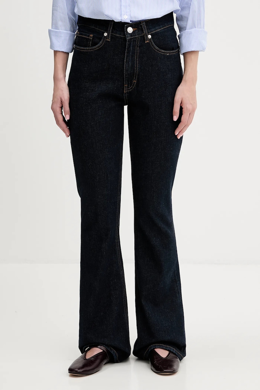 Džíny HUGO Geflare_3 dámské, high waist, 50553195