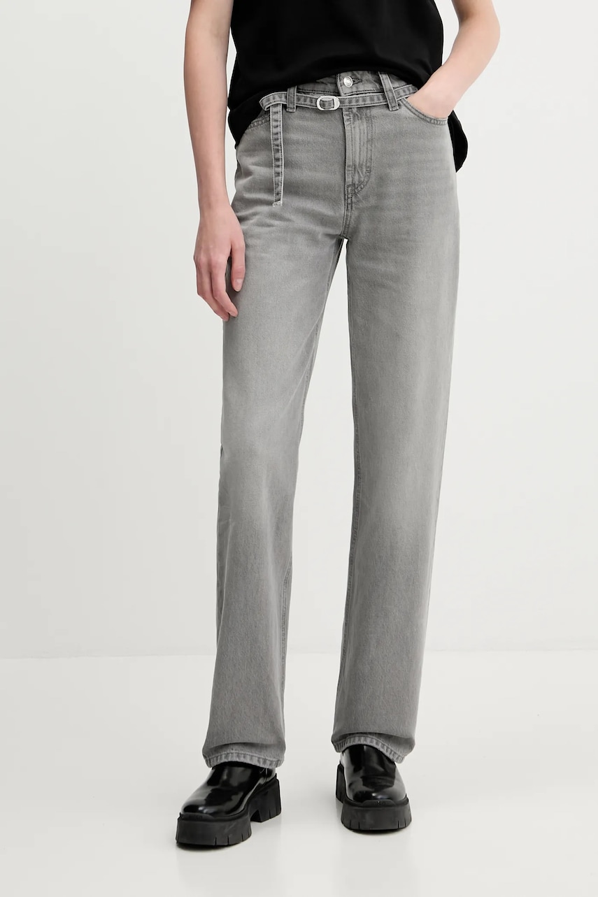 Džíny HUGO Gilissi_3 dámské, high waist, 50545190