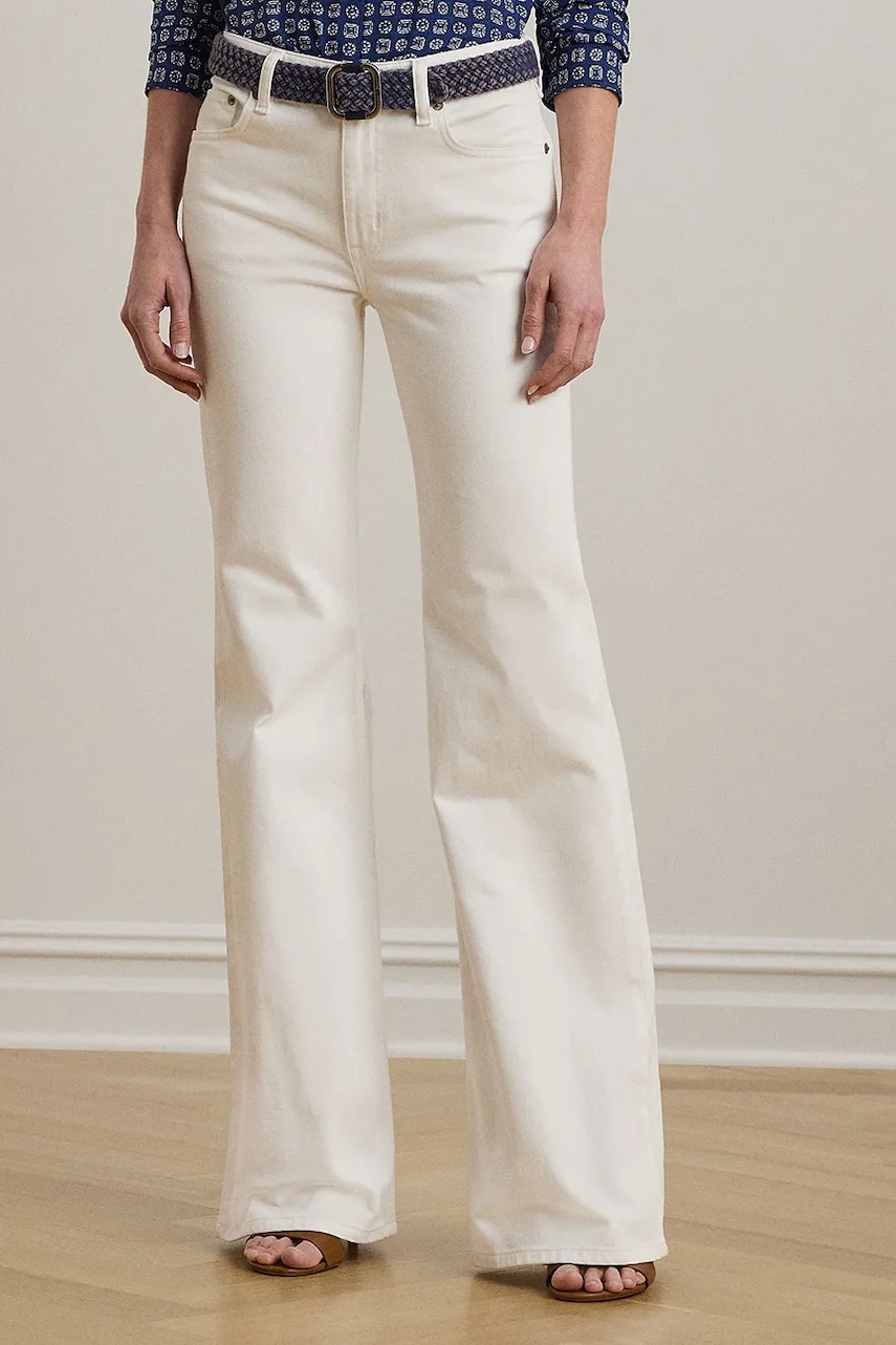 Džíny Lauren Ralph Lauren dámské, high waist, 200971092