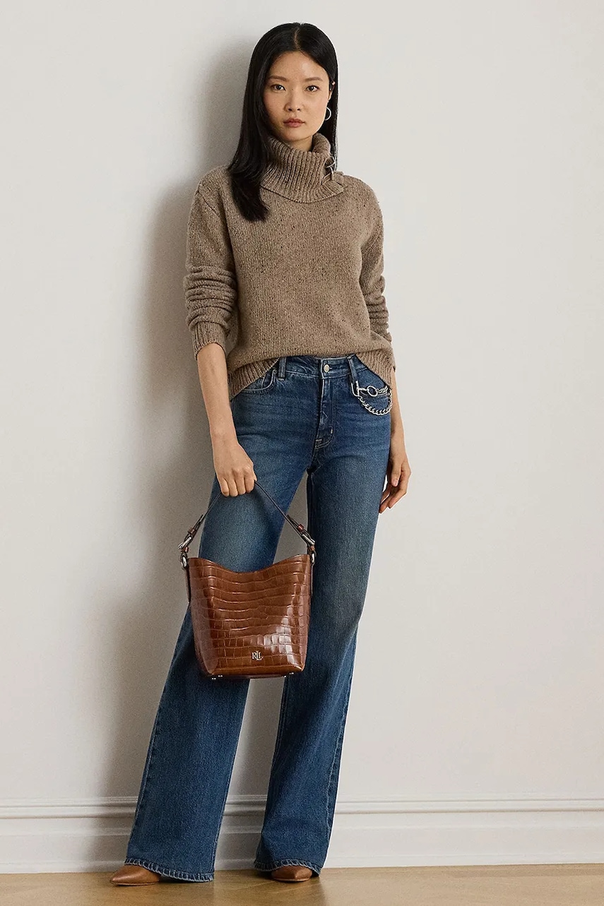 Džíny Lauren Ralph Lauren dámské, high waist, 200979970