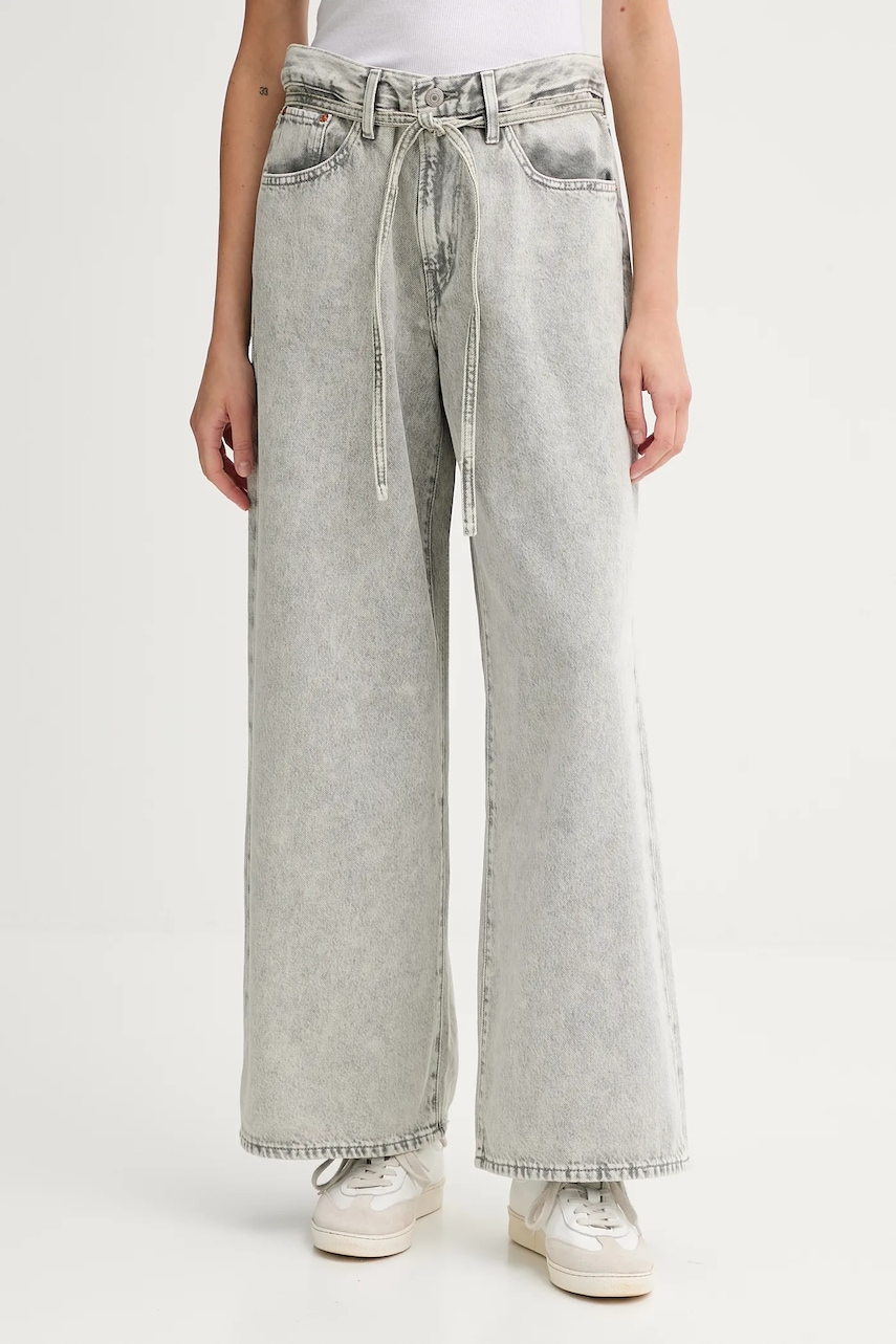 Džíny Levi's XL STRAIGHT dámské, high waist, A8701.0040