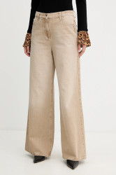 Džíny Patrizia Pepe dámské, béžová barva, 8P0715 D124