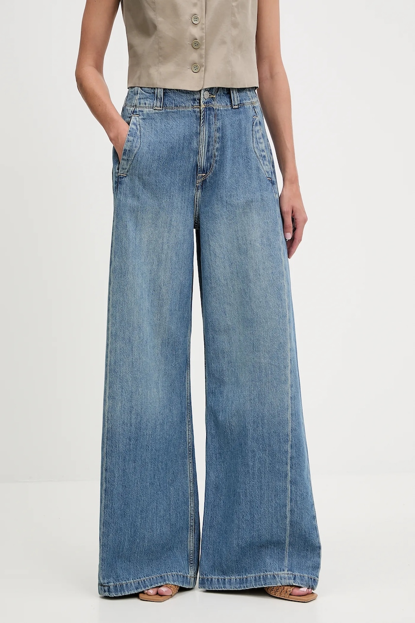 Džíny Pepe Jeans dámské, modrá barva, PL205083