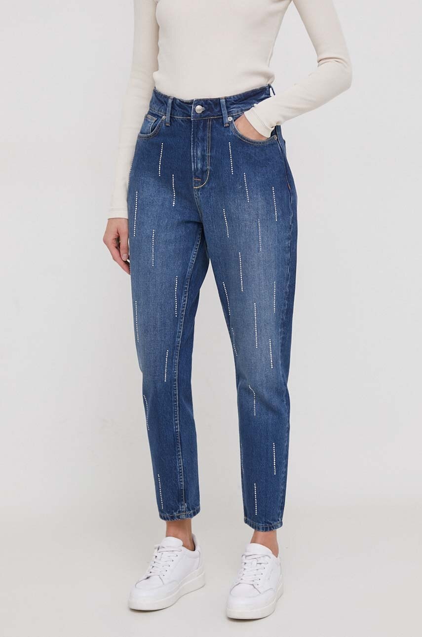 Džíny Pepe Jeans TAPERED JEANS UHW SPARKLE