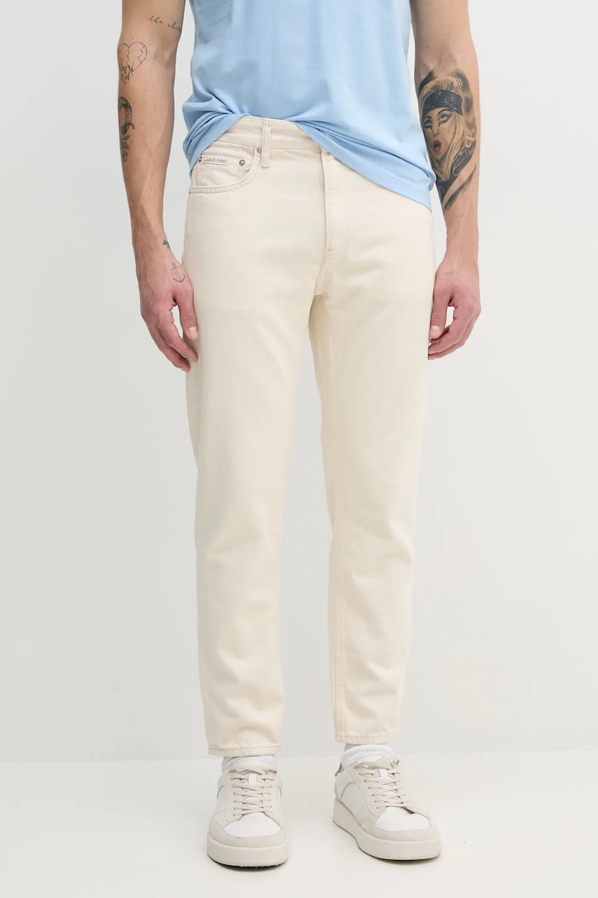 Džíny s příměsí lnu Calvin Klein Jeans