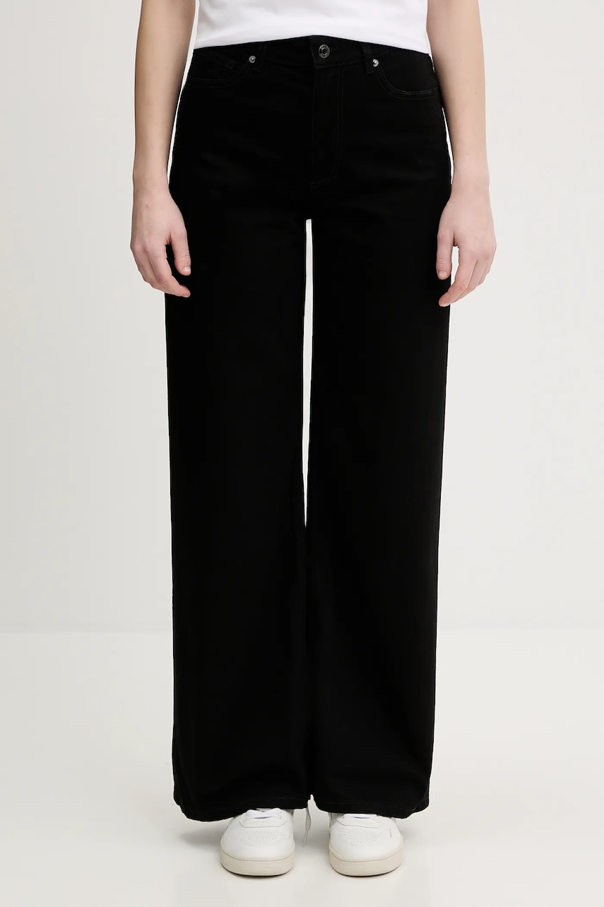 Džíny Sisley dámské, černá barva, 4MCPLE04T