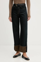 Džíny Sisley dámské, tmavomodrá barva, 4STALE04V