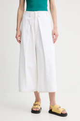 Džíny Sunnei dámské, bílá barva, RTWXBOT026