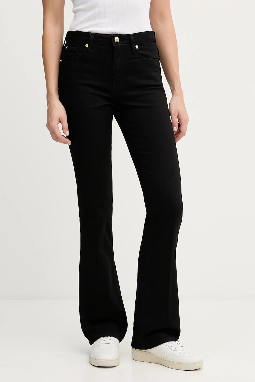 Džíny Tommy Hilfiger dámské, medium waist, WW0WW48798