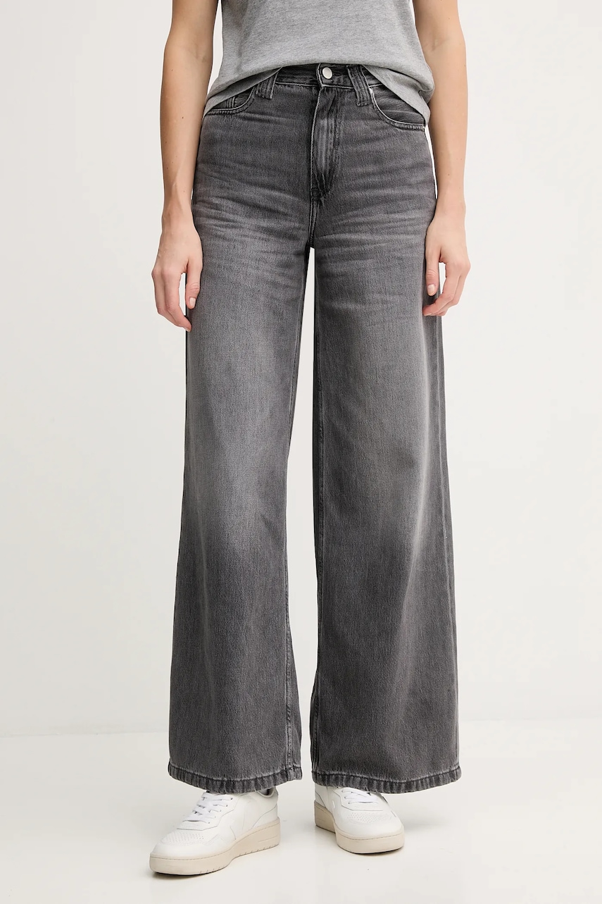 Džíny Tommy Hilfiger dámské, šedá barva, WW0WW48396