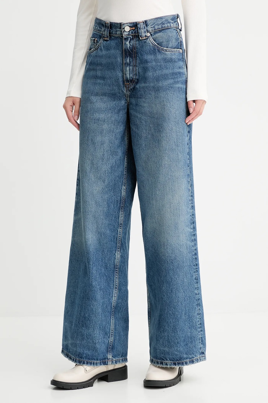 Džíny Tommy Hilfiger dámské, tmavomodrá barva, WW0WW46731