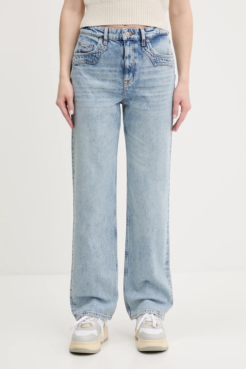 Džíny Tommy Jeans dámské, high waist, DW0DW21418