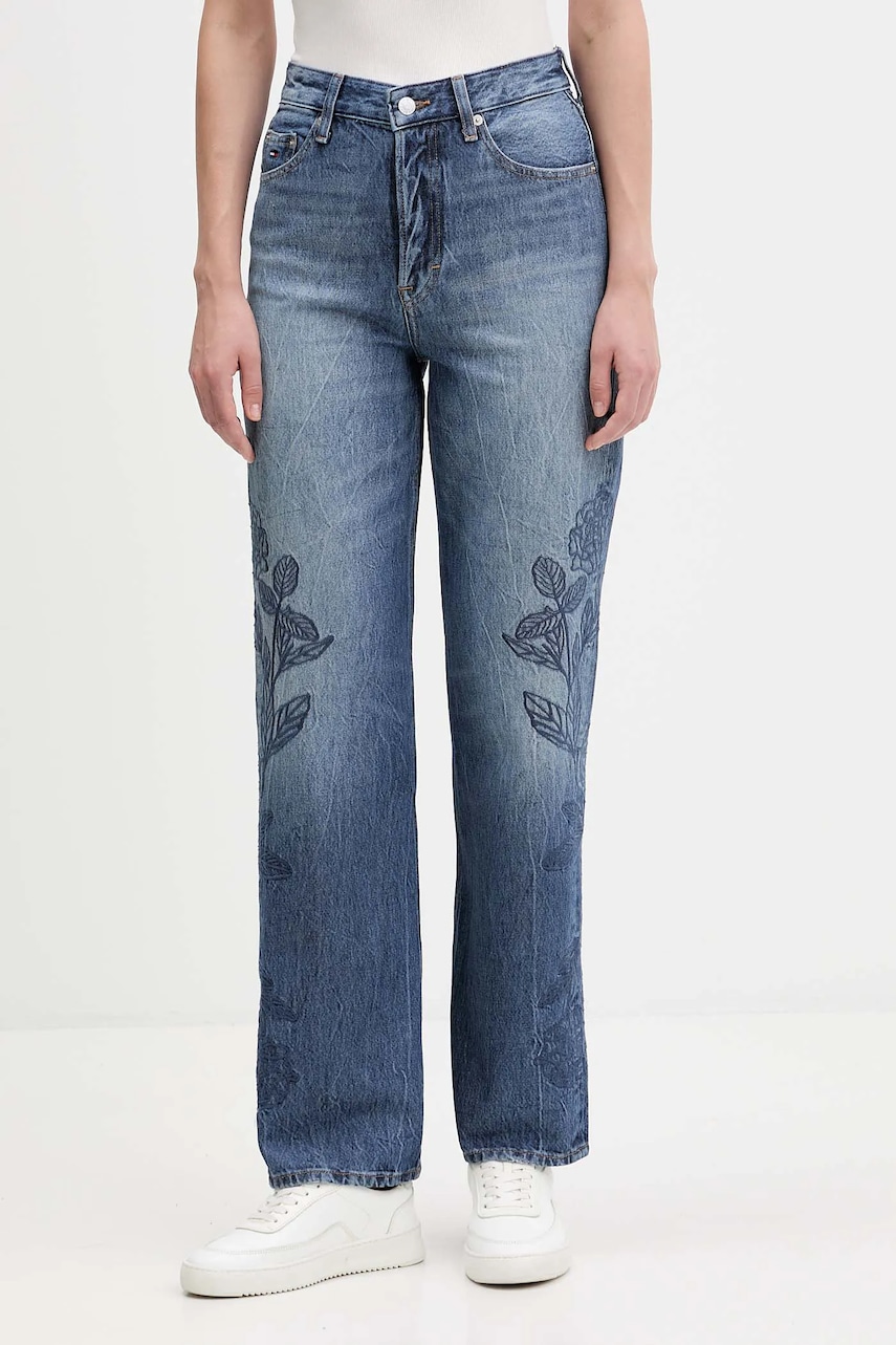 Džíny Tommy Jeans dámské, high waist, DW0DW21519