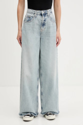 Džíny Tommy Jeans dámské, modrá barva, DW0DW20015