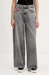 Džíny Tommy Jeans dámské, šedá barva, DW0DW22128