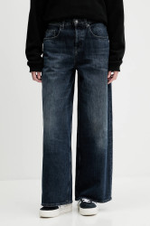 Džíny Tommy Jeans dámské, tmavomodrá barva, DW0DW21513