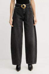 Džíny Twinset dámské, černá barva, 252TP2571