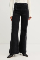 Džíny Twinset dámské, černá barva, 252TT2201