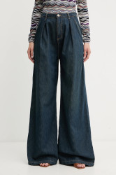 Džíny Twinset dámské, tmavomodrá barva, 252TP2560