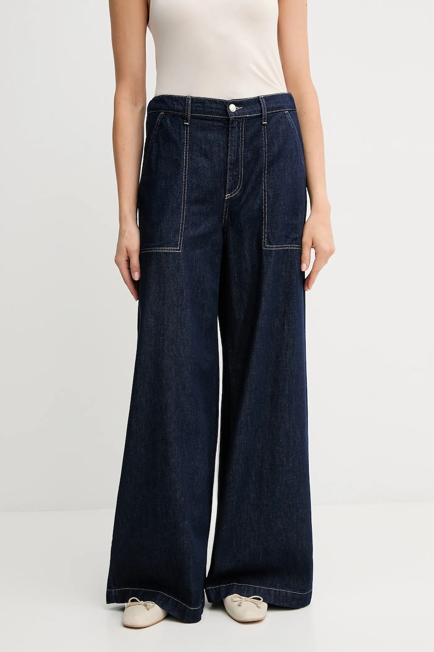 Džíny United Colors of Benetton dámské, modrá barva, 40M0DE02H