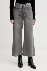 Džíny United Colors of Benetton dámské, šedá barva, 48UHDE02M