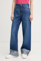 Džíny United Colors of Benetton dámské, tmavomodrá barva, 43C8DE02D