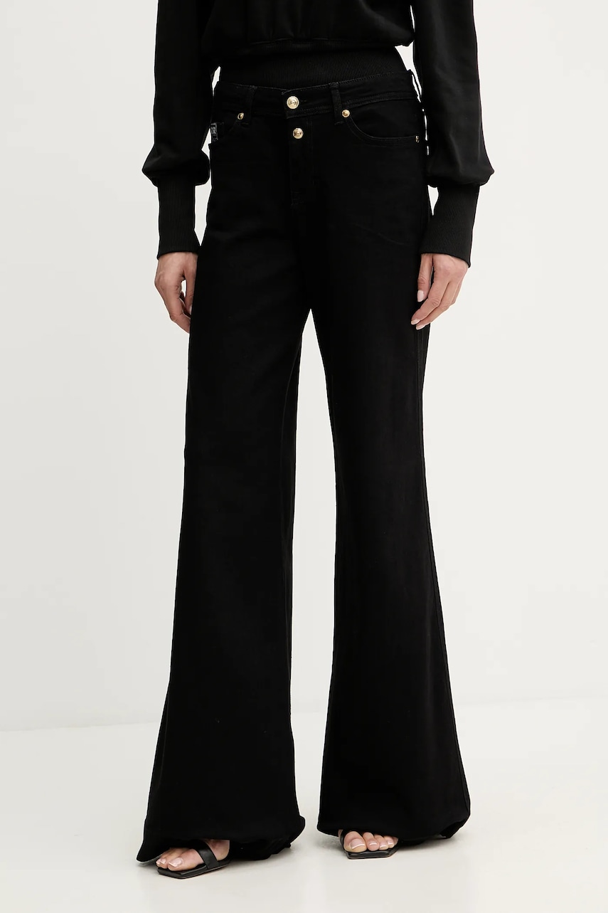 Džíny Versace Jeans Couture dámské, černá barva, 79HAB561 CDW00