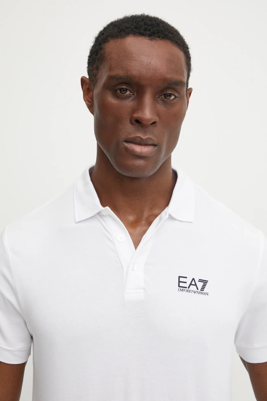 EA7 Emporio Armani  polo pánské bavlněné s elastanem