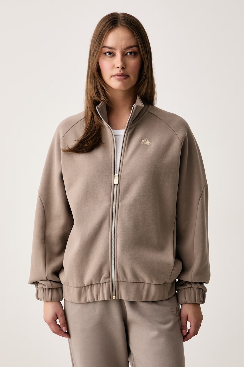 EA7 Emporio Armani  rozepínací mikina dámská s bavlnou
