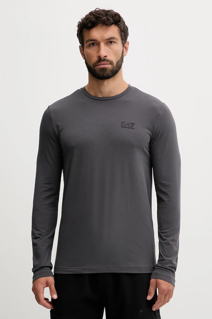 EA7 Emporio Armani  tričko s dlouhým rukávem pánské s bavlnou
