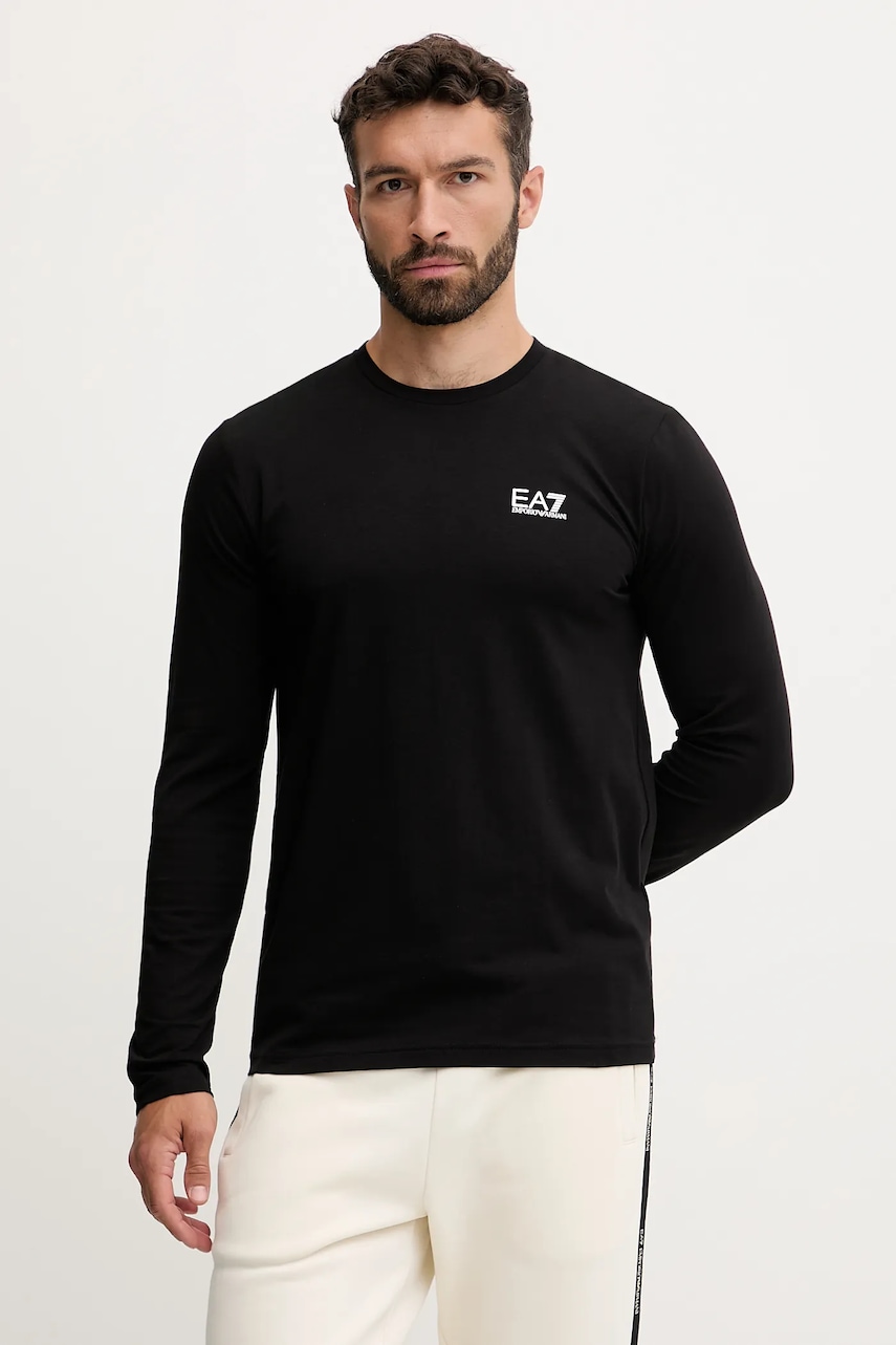 EA7 Emporio Armani  tričko s dlouhým rukávem pánské s bavlnou