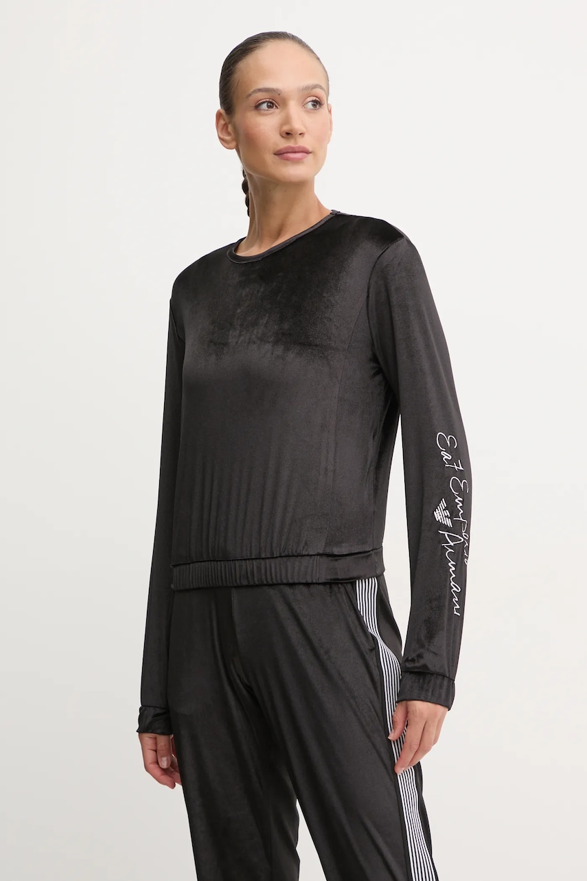 EA7 Emporio Armani  Velurová mikina